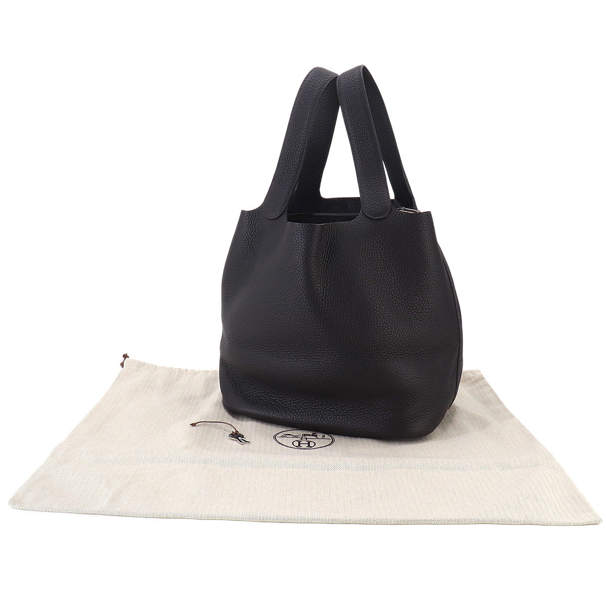 Picotin Lock 26 GM Hand Bag Taurillon Clemence Prunoir