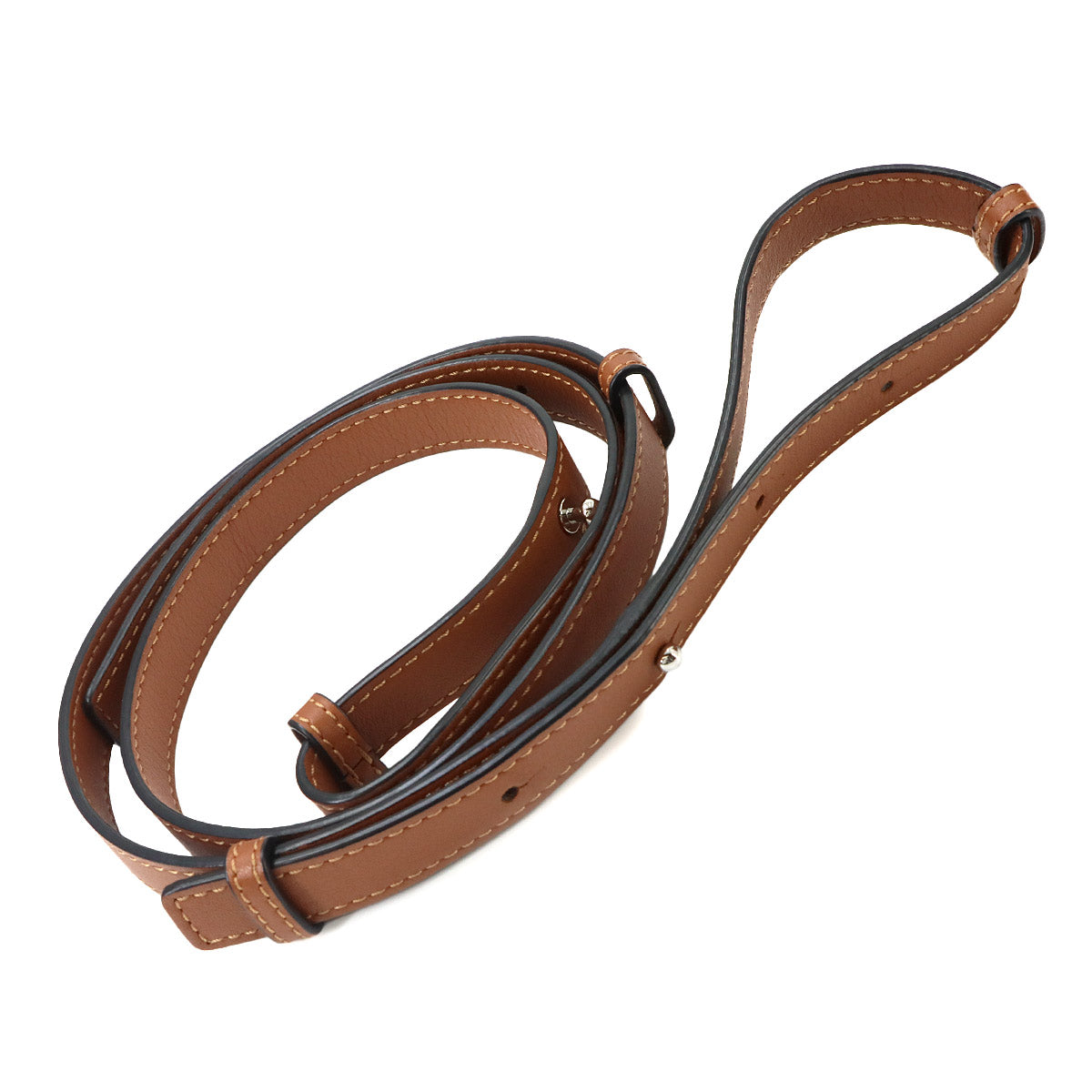 Hammock Drawstring Mini Hand Shoulder Bag Leather Brown