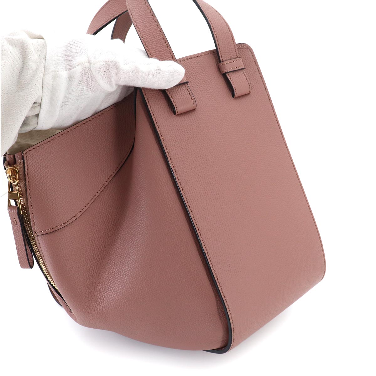 Hammock Small Hand Shoulder Bag Leather Brown Purse