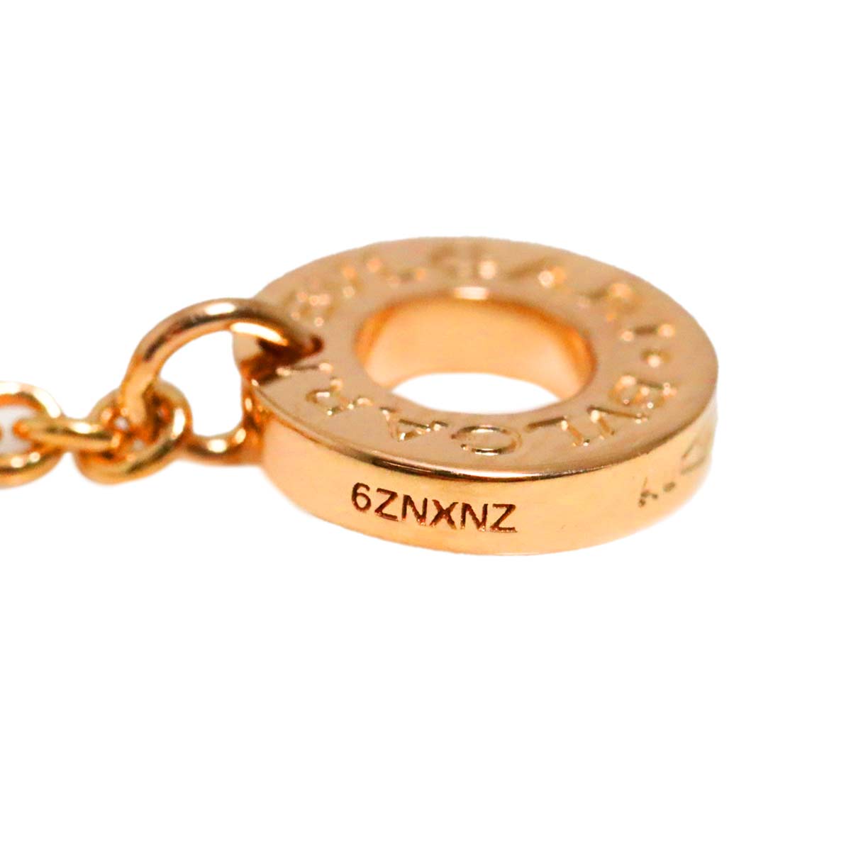 Double Logo Necklace Diamond 18K Pink Gold 750