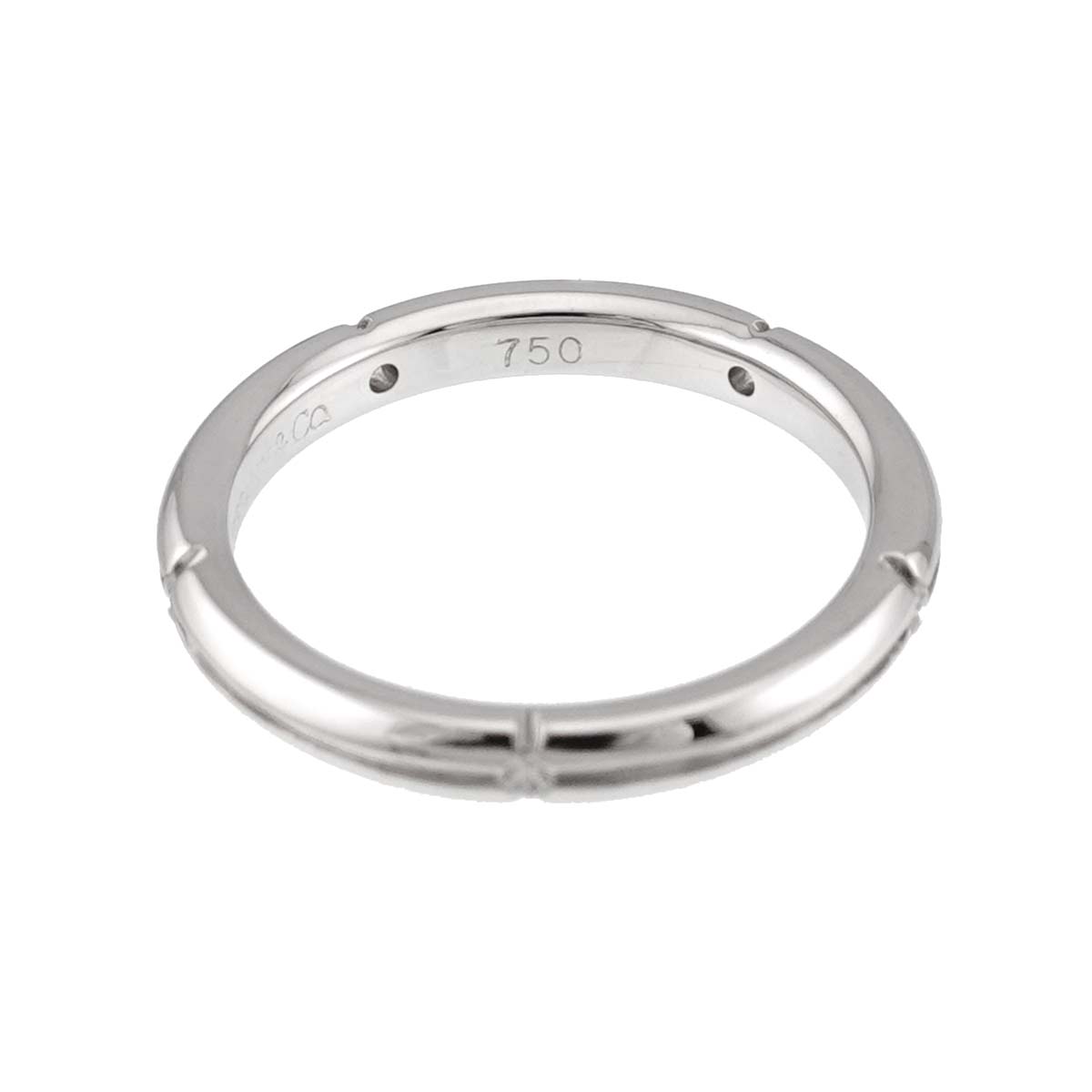 Streamerica Diamond Ring 18K White Gold Size3.75(US)