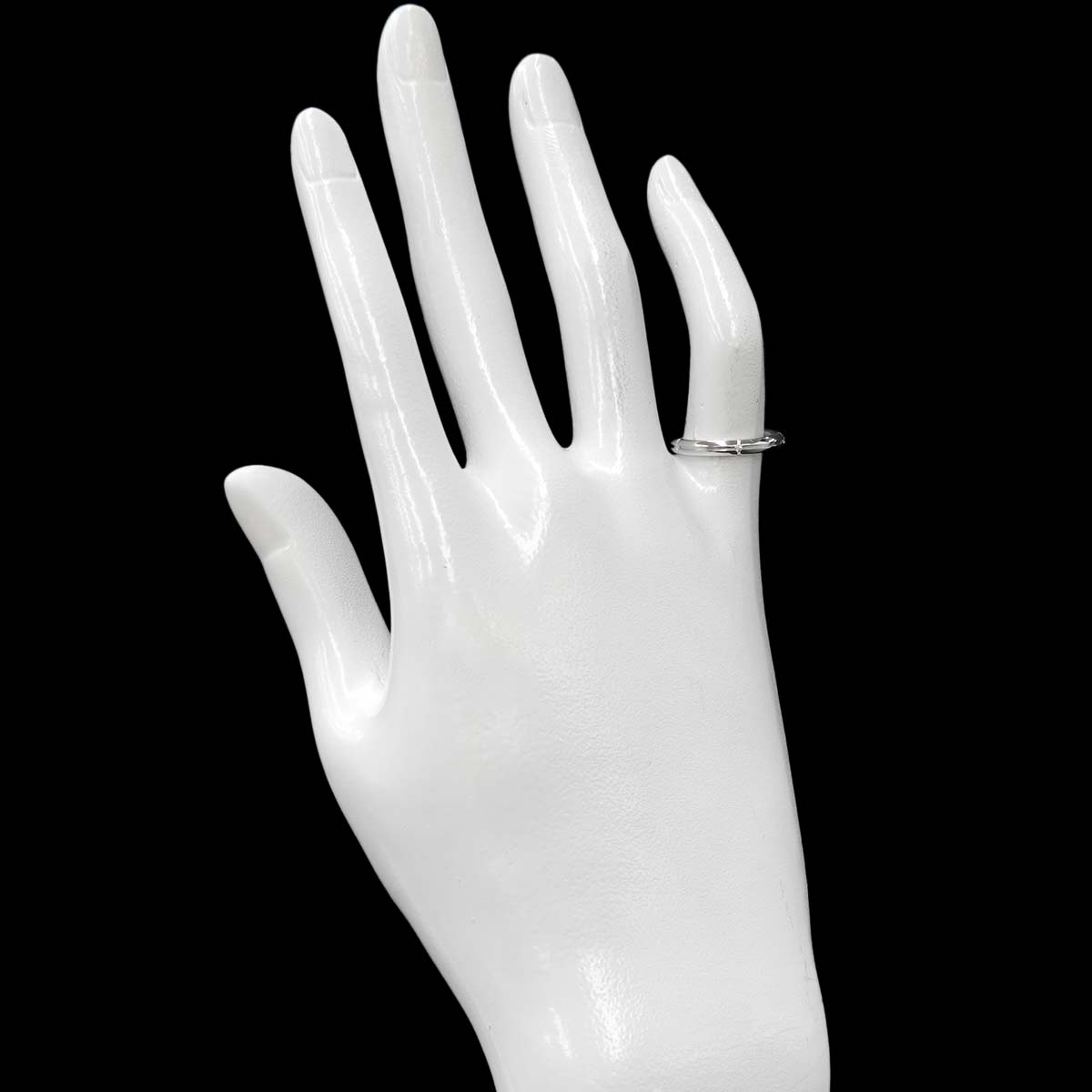 Streamerica Diamond Ring 18K White Gold Size3.75(US)