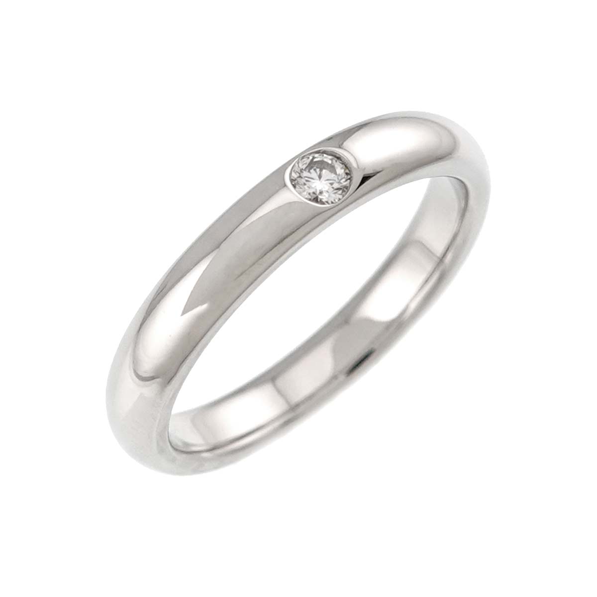 Diamond Ring Pt Platinum size4.5(US)