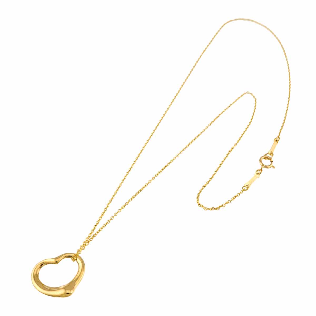 Open Heart Necklace 18K Yellow Gold 750
