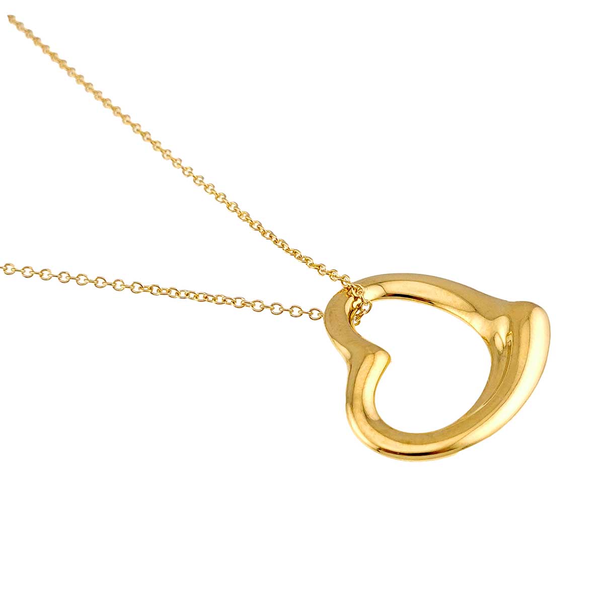 Open Heart Necklace 18K Yellow Gold 750
