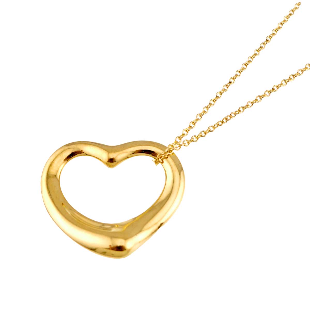 Open Heart Necklace 18K Yellow Gold 750