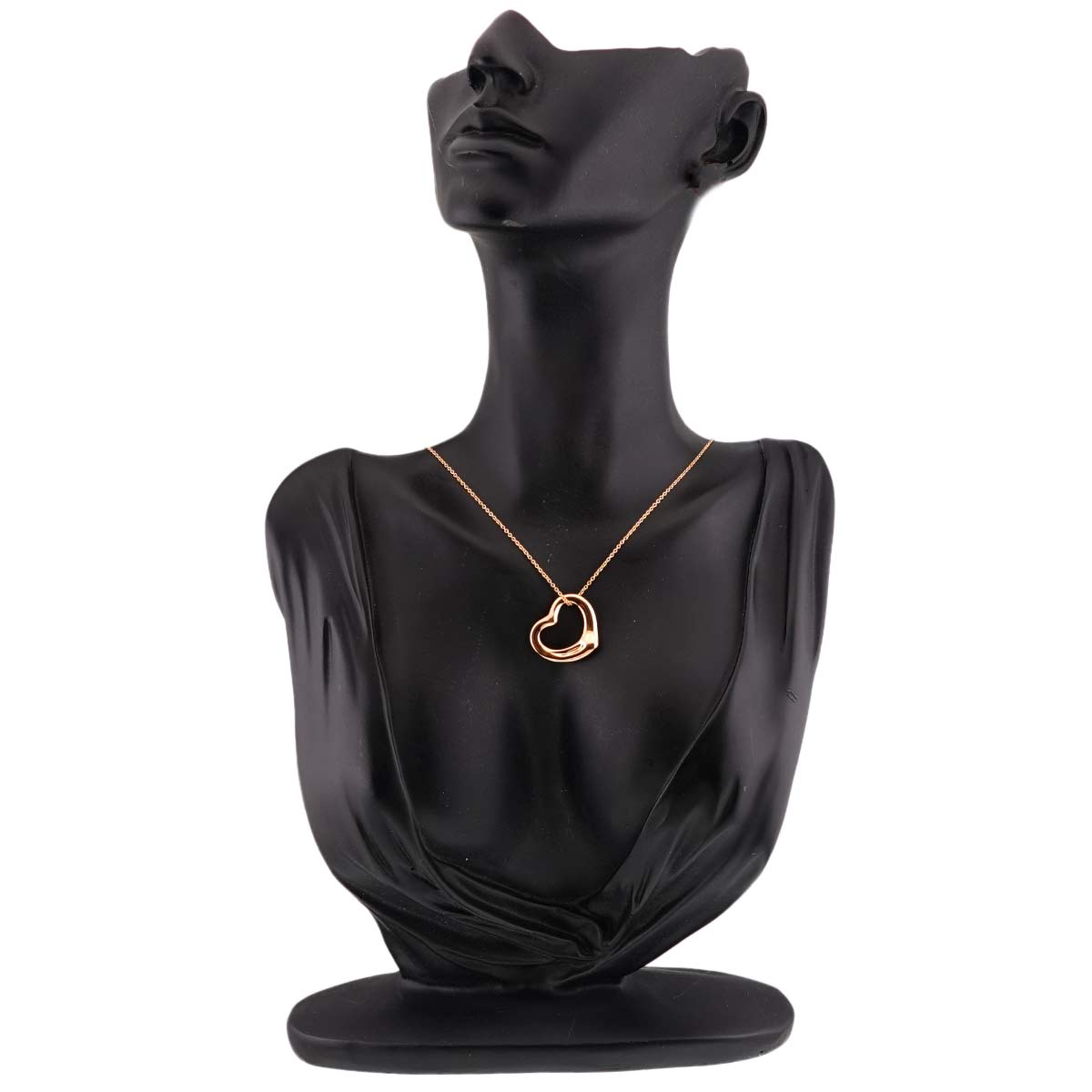 Open Heart Necklace 18K Pink Gold 750