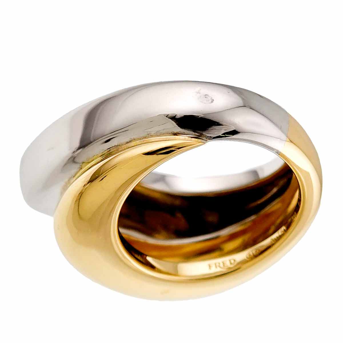 Success Ring 18K Yellow White Gold 750 size49 4.75-5(US)