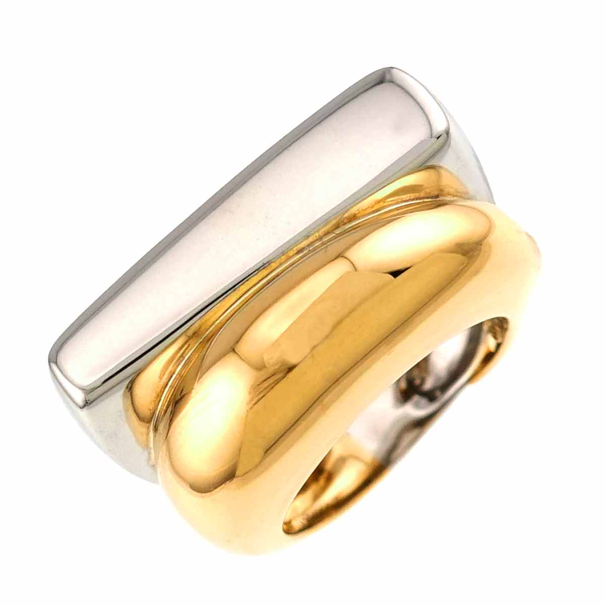 Success Ring 18K Yellow White Gold 750 size49 4.75-5(US)