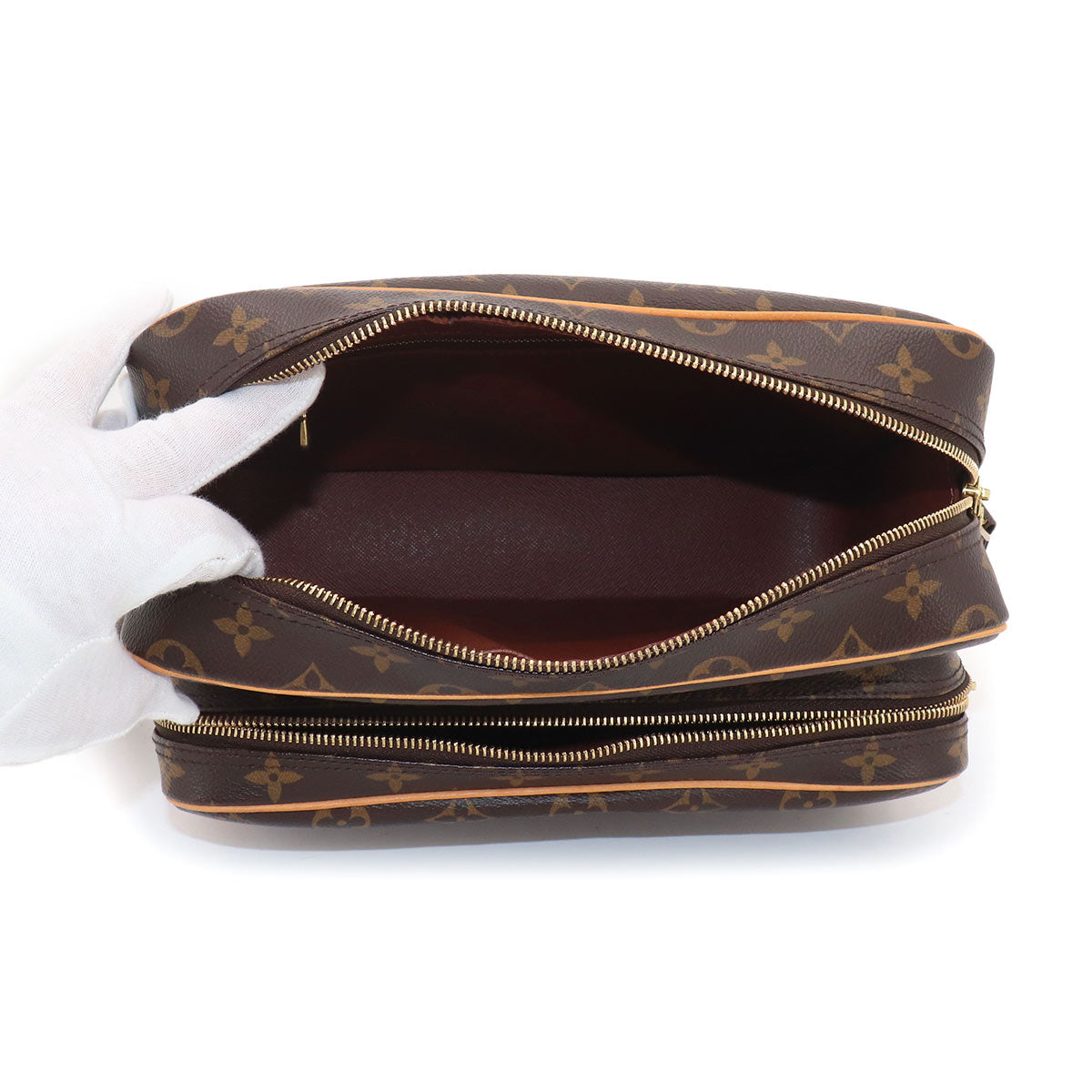 Monogram Nile Shoulder Bag Brown M45244 Purse