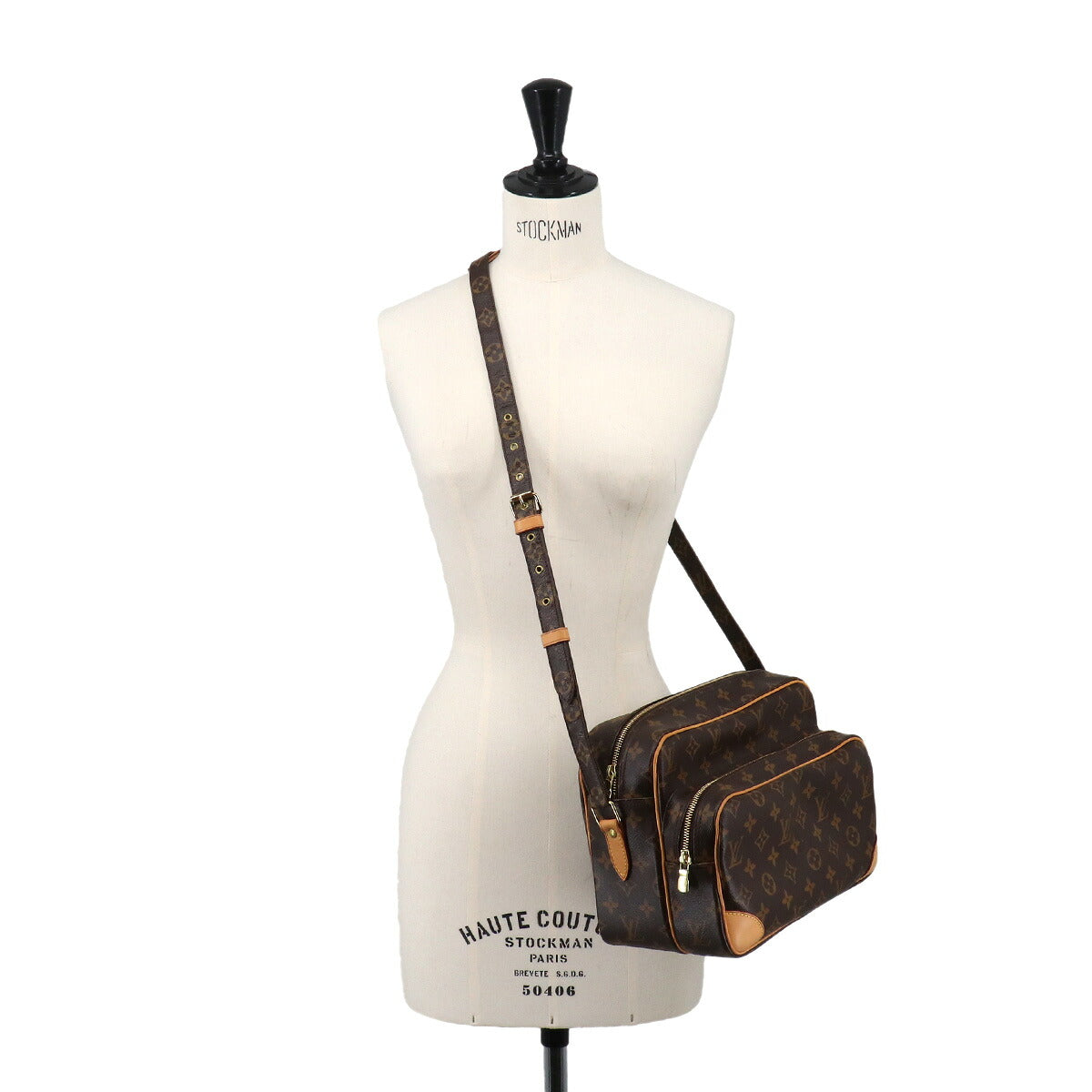 Monogram Nile Shoulder Bag Brown M45244 Purse