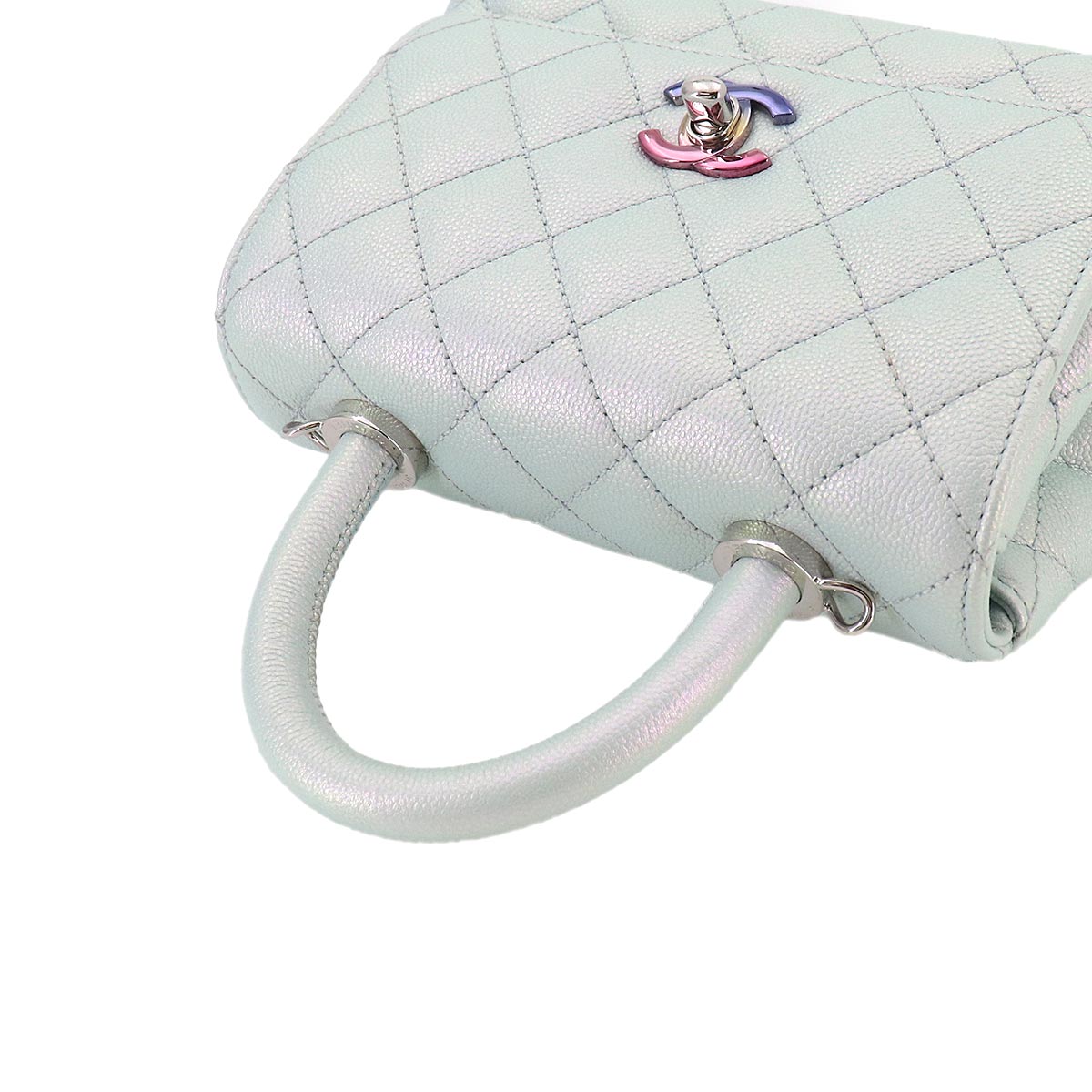 Matelasse Hand Shoulder Bag Leather Coco Handle XXS AS2215 Purse