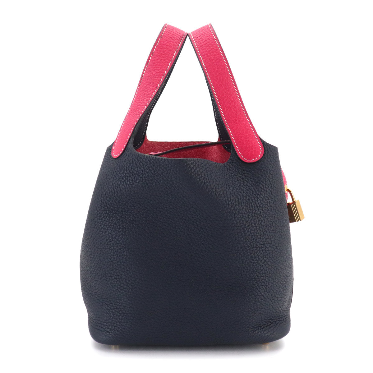 Picotin Lock Casaque PM Hand Bag Taurillon Clemence Rose Extreme