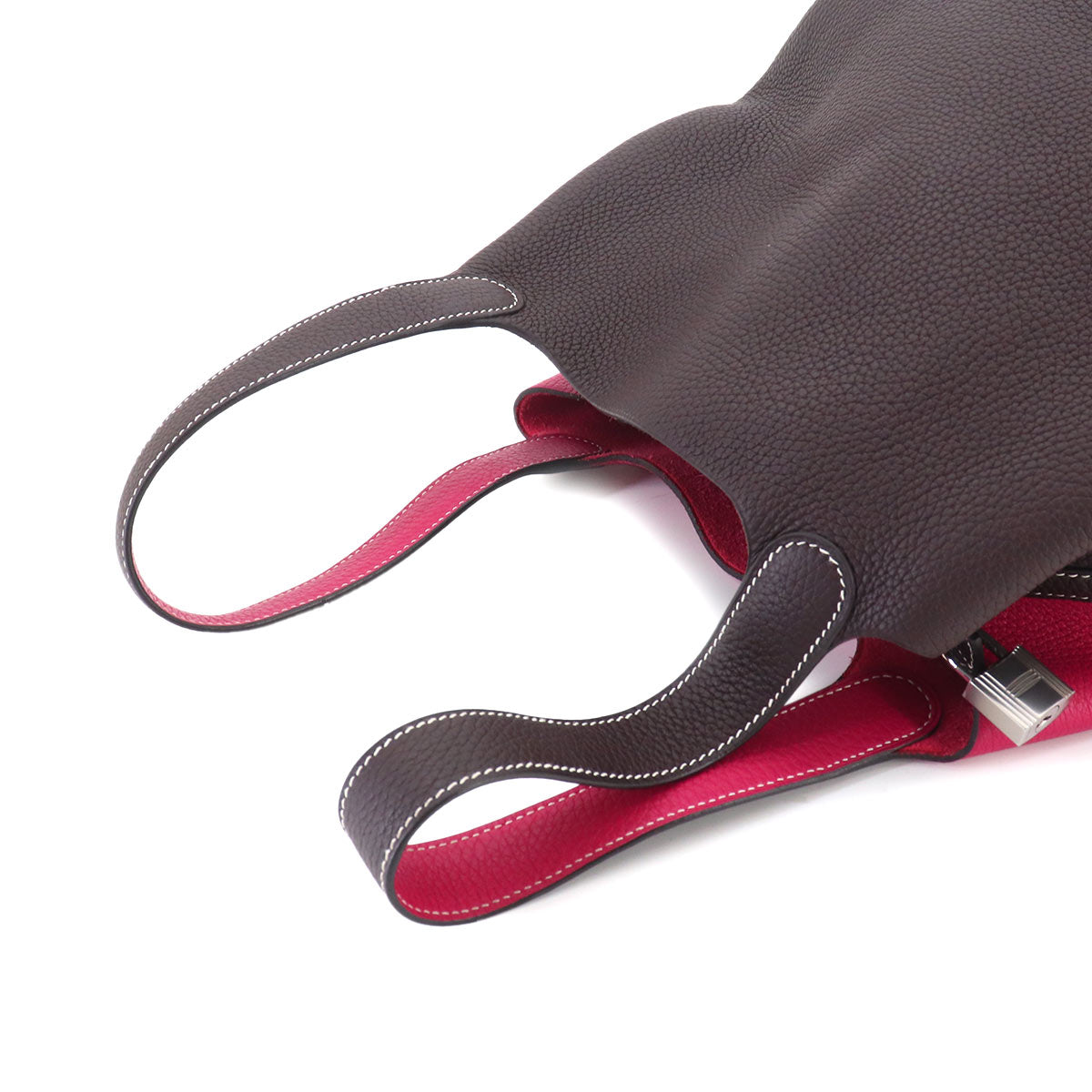 Picotin Lock MM Casaque Hand Bag Taurillon Rouge Sellier