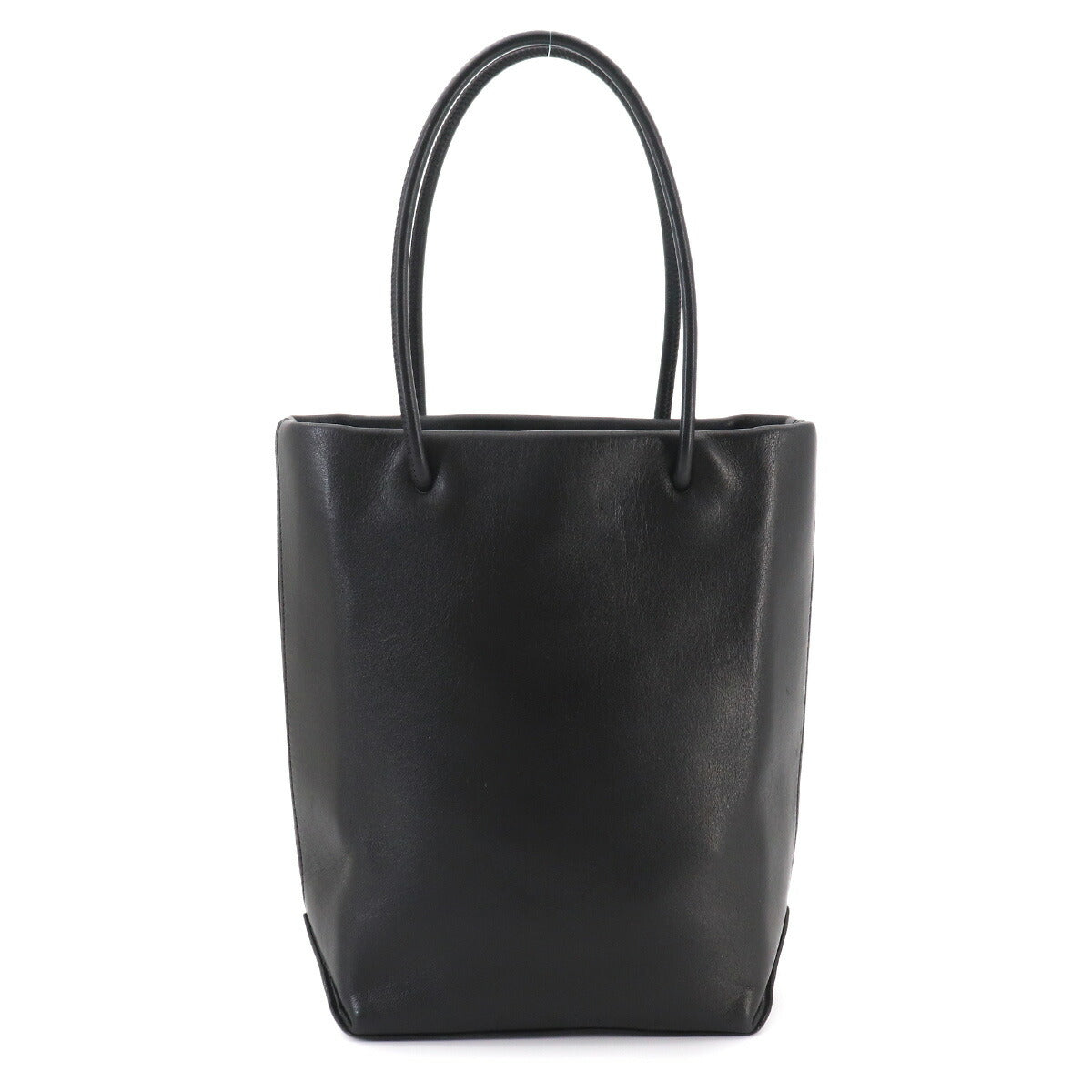 Essential Tote Bag Leather Black White A46880 Purse