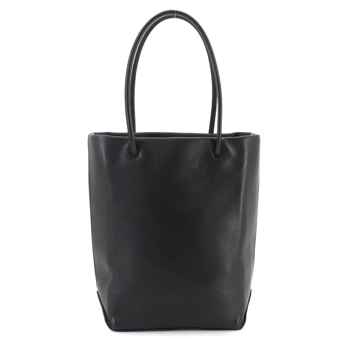 Essential Tote Bag Leather Black White A46880 Purse