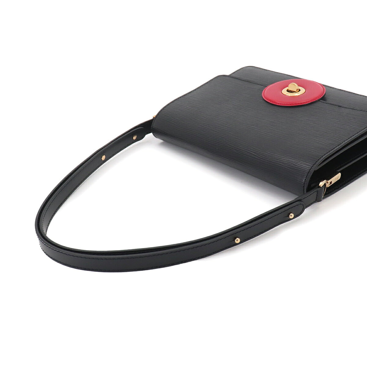 Epi Leather Friedland Shoulder Bag Black Red M52417
