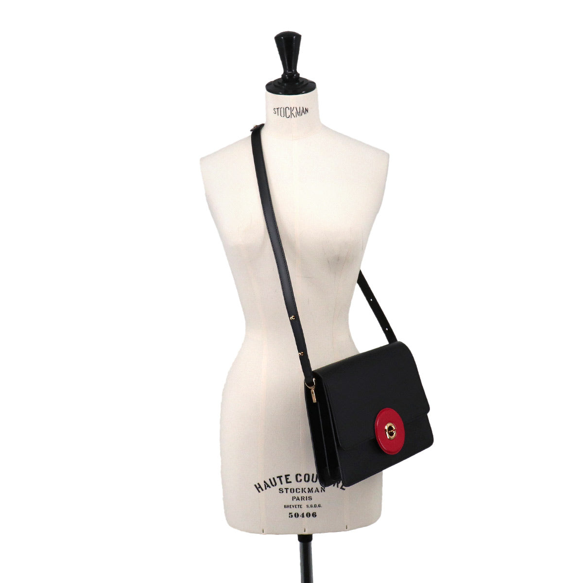 Epi Leather Friedland Shoulder Bag Black Red M52417