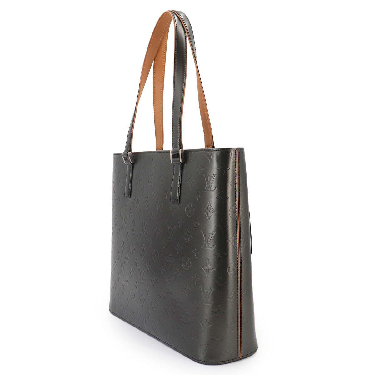 Monogmra Mat Leather Wilwood Tote Bag Black M55102