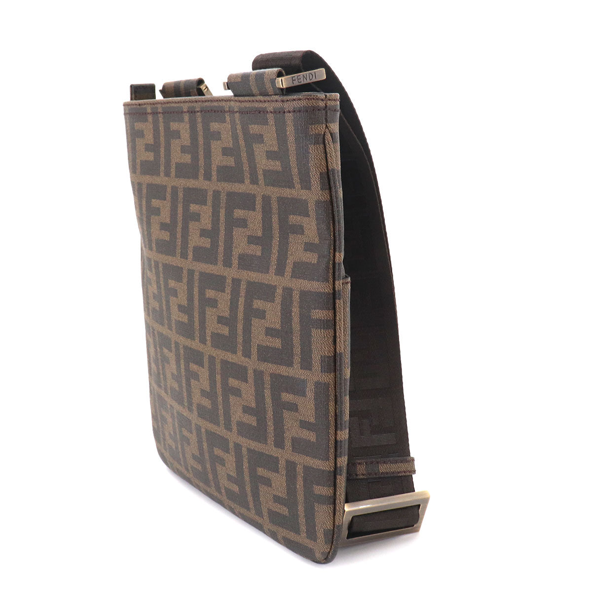 Zucca Shoulder Messenger Bag PVC Brown 7VA214 Purse