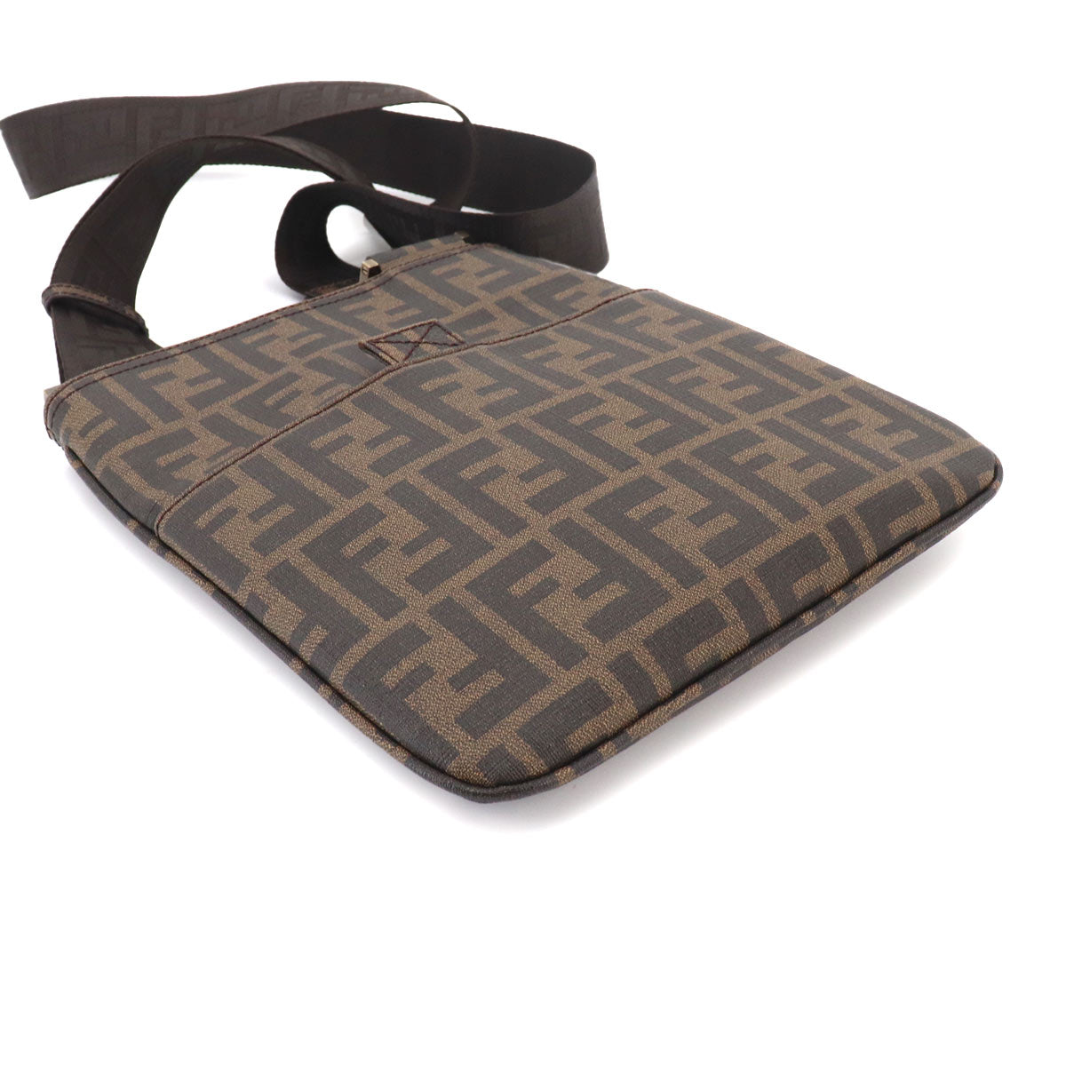 Zucca Shoulder Messenger Bag PVC Brown 7VA214 Purse
