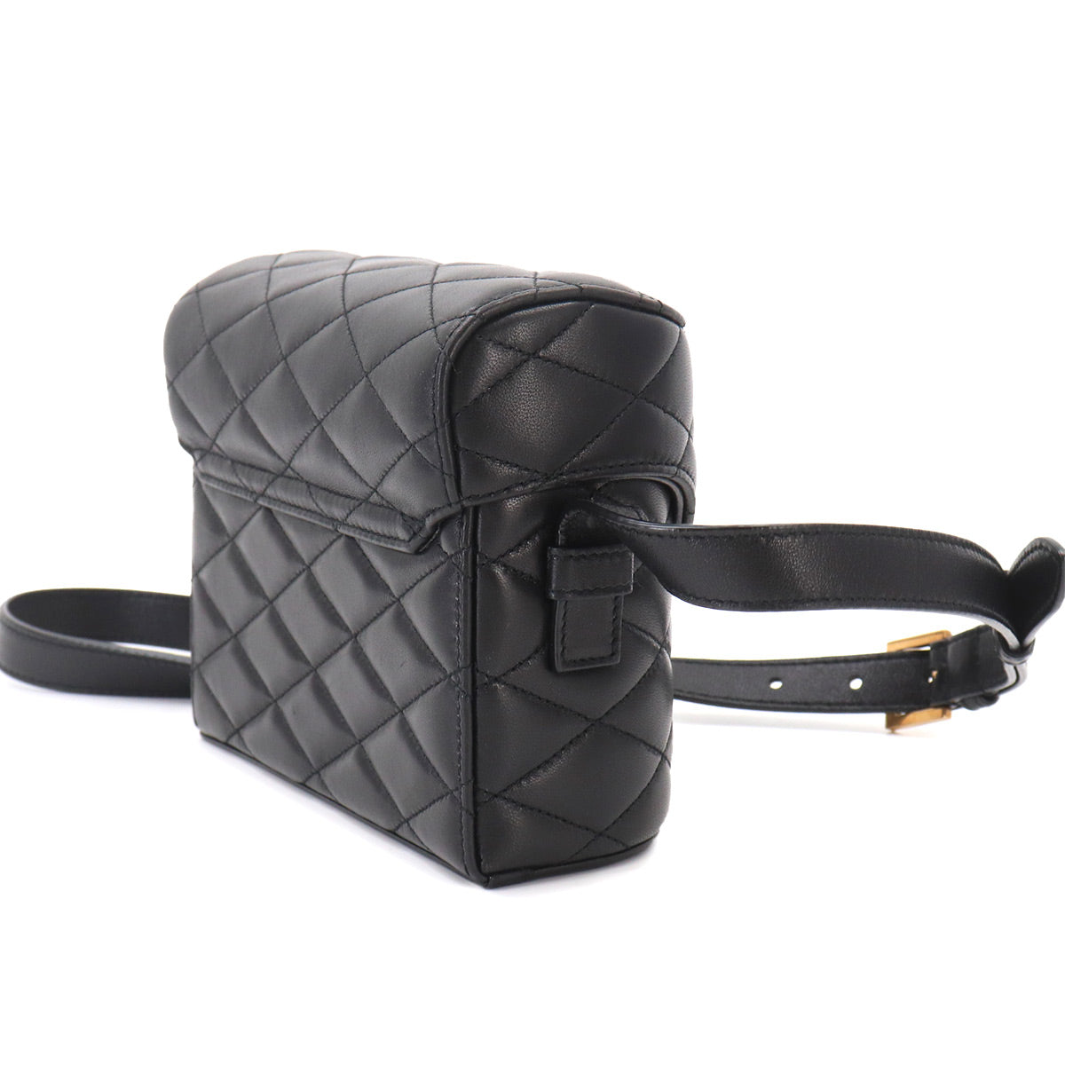 June Box Shoulder Bag Leather Black 710080 Purse