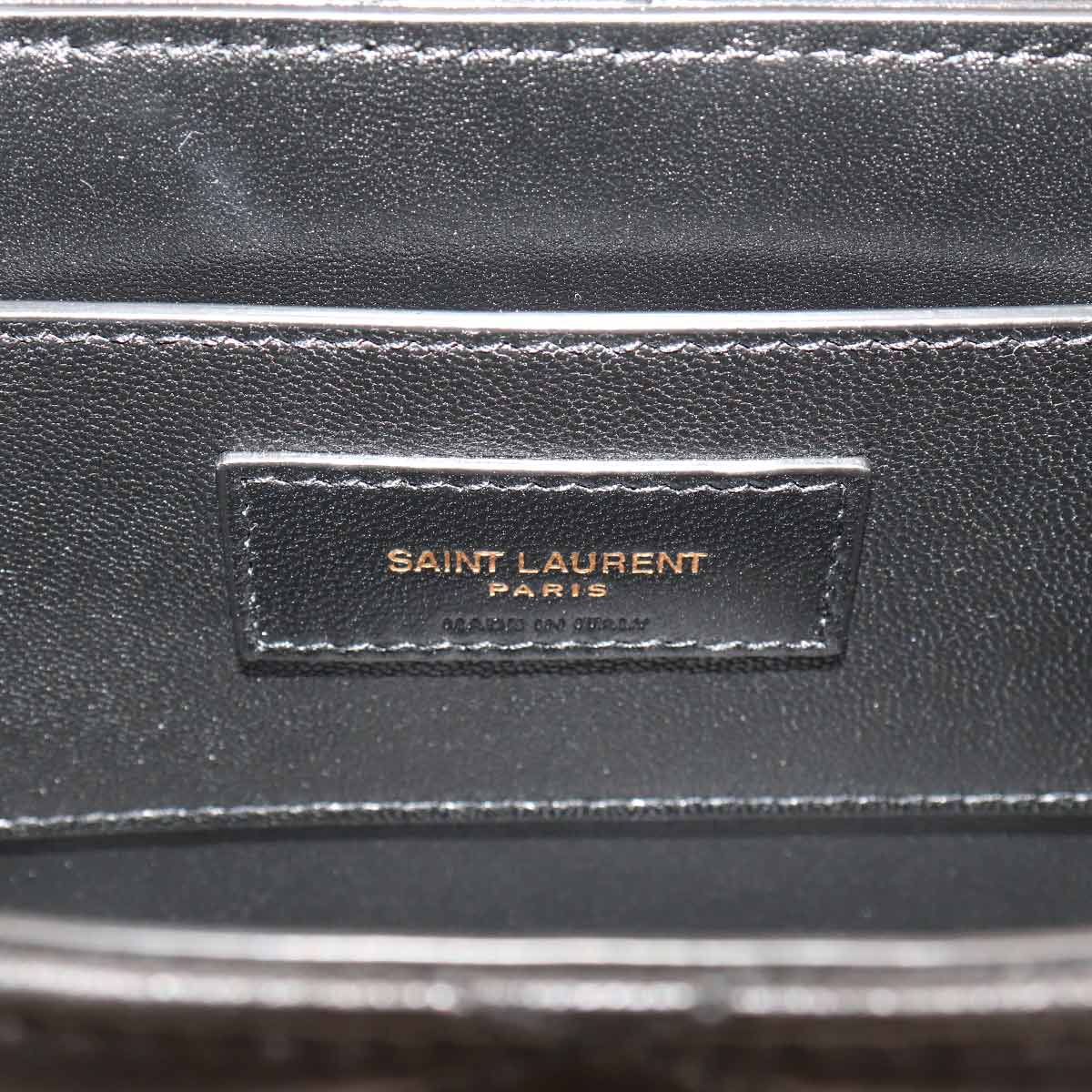 June Box Shoulder Bag Leather Black 710080 Purse