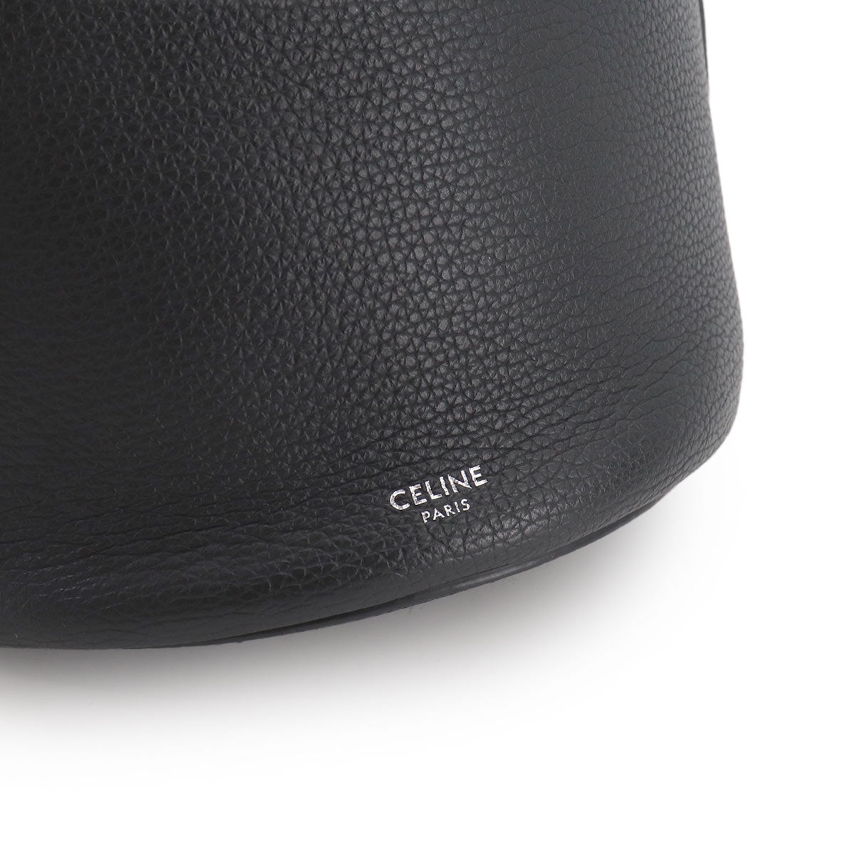 Big Bag Nano Bucket Hand Shoulder Bag Leather Black 187243