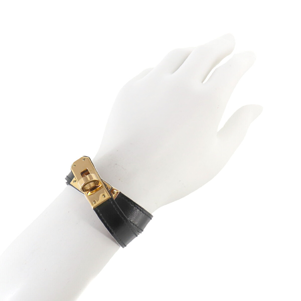 Kelly Double Tour Bracelet Box Calf Black T2 Accessory