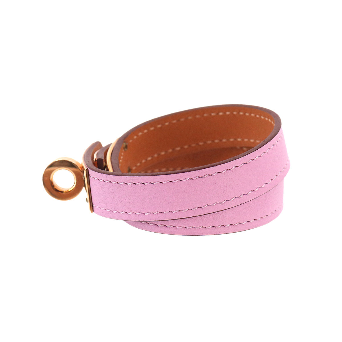 Kelly Double Tour Bracelet Swift Mauve sylvestre T2 Accessory