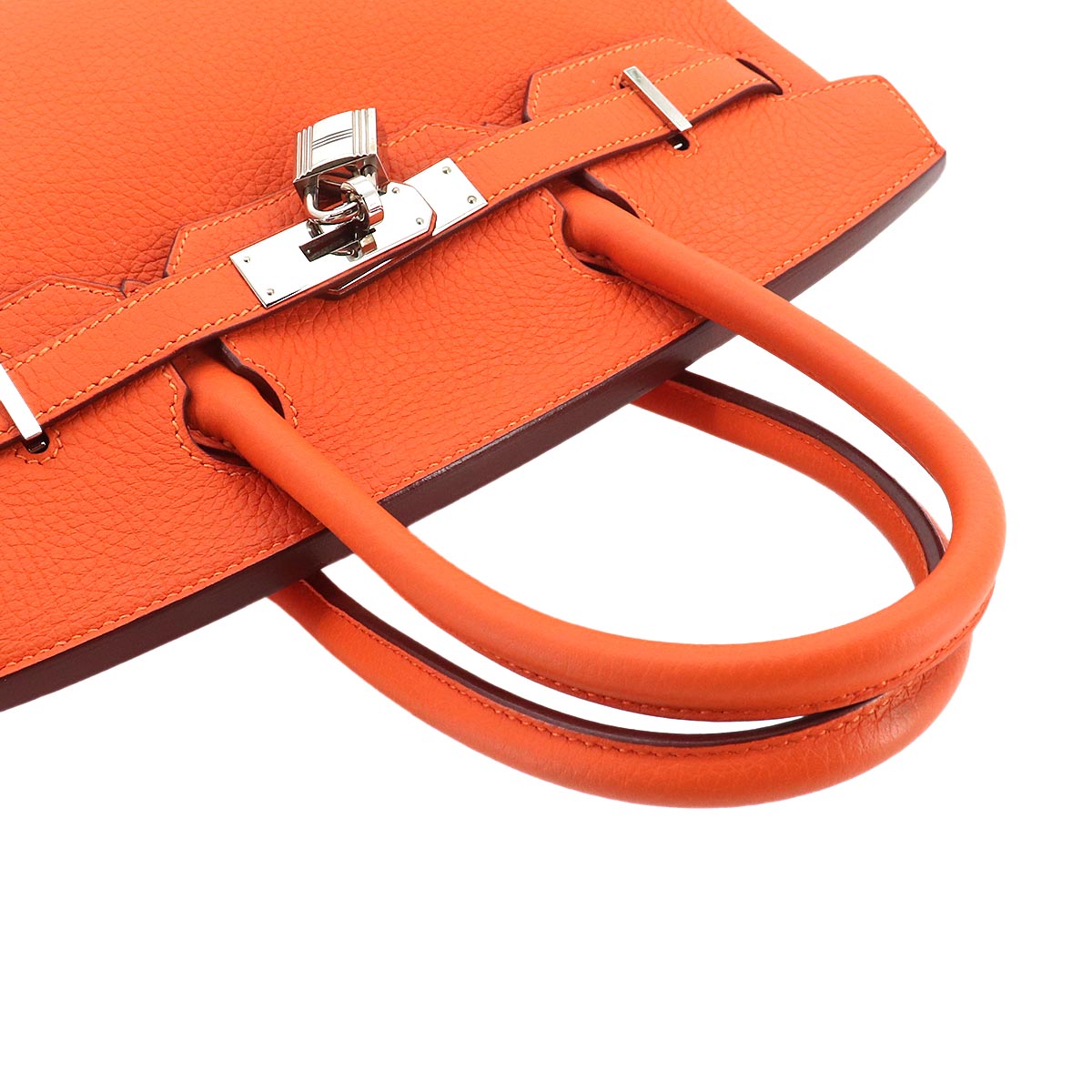 Birkin 30 Veau Togo Orange Hand Bag Purse