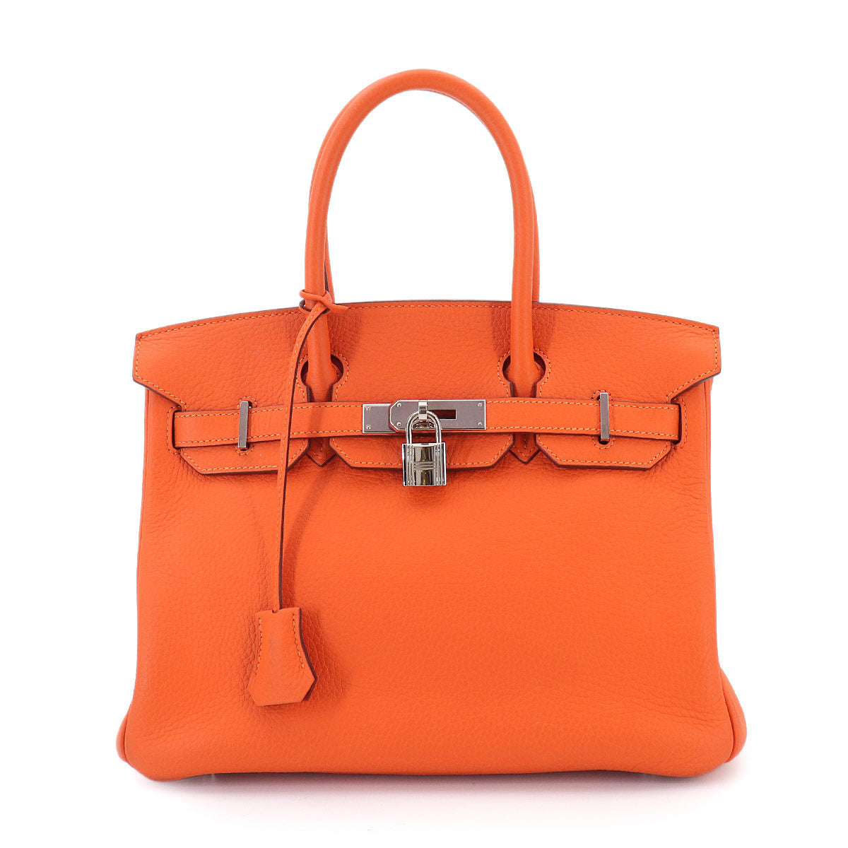 Birkin 30 Veau Togo Orange Hand Bag Purse