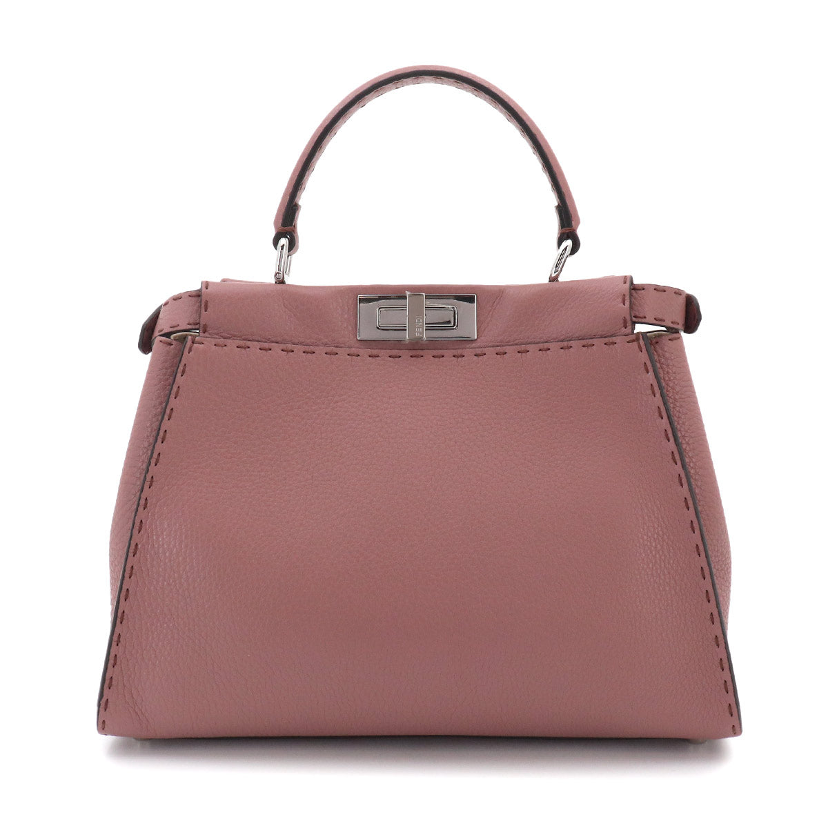 Selleria Peekaboo Regular 2way Hand Bag Leather Pink 8BN290