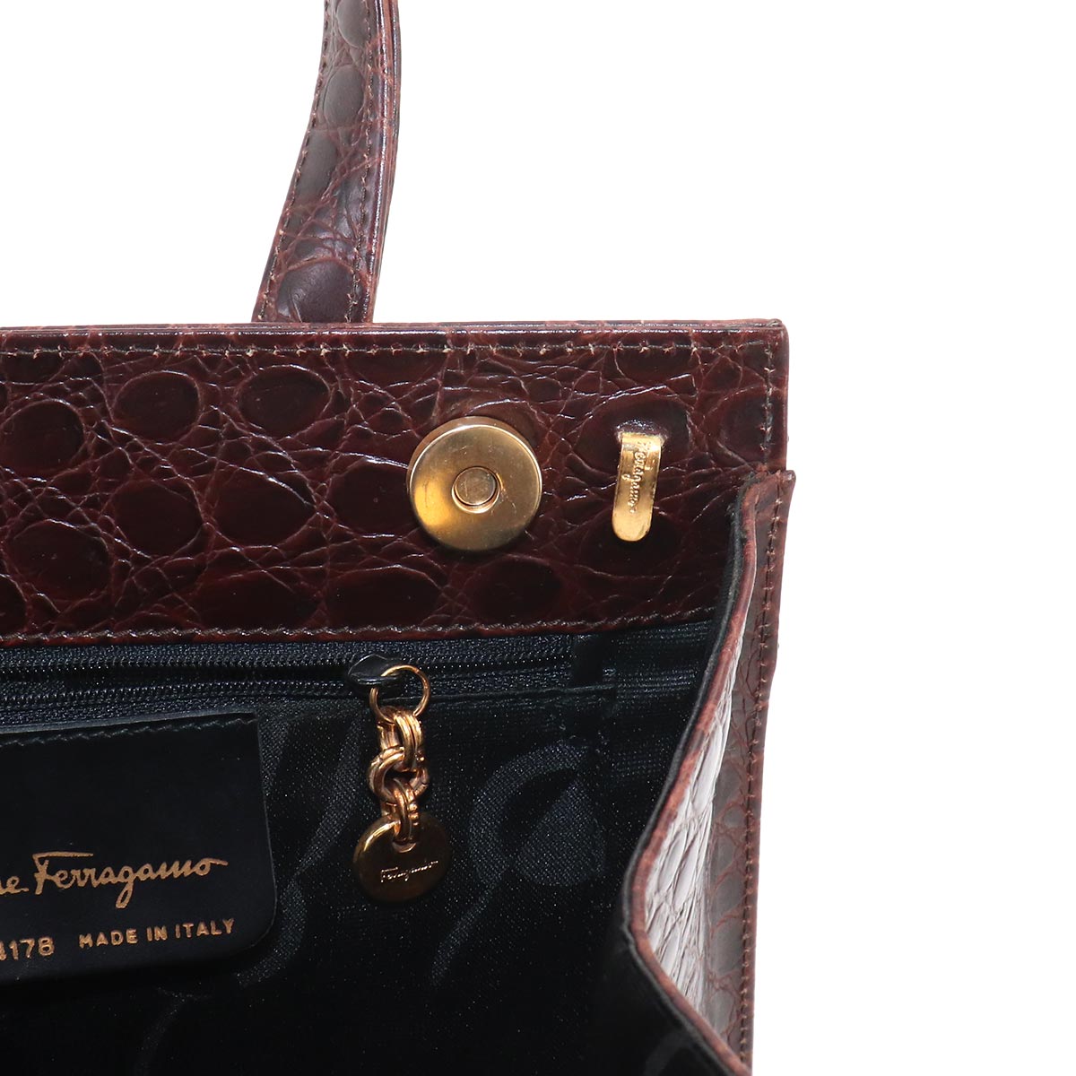 Vara 2way Hand Shoulder Bag Leather Brown Purse