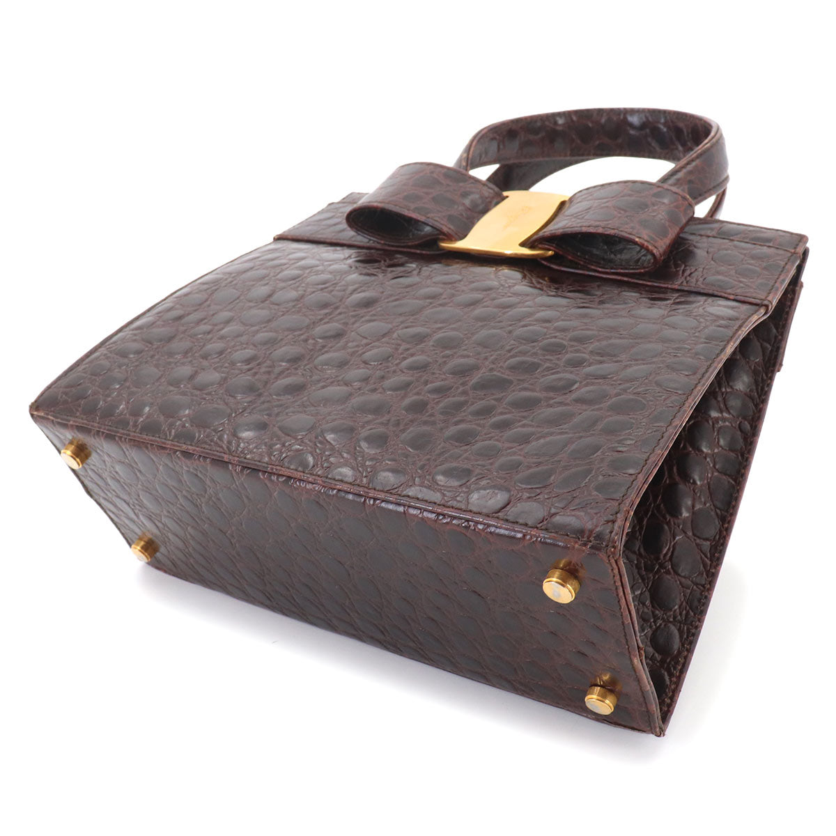 Vara 2way Hand Shoulder Bag Leather Brown Purse