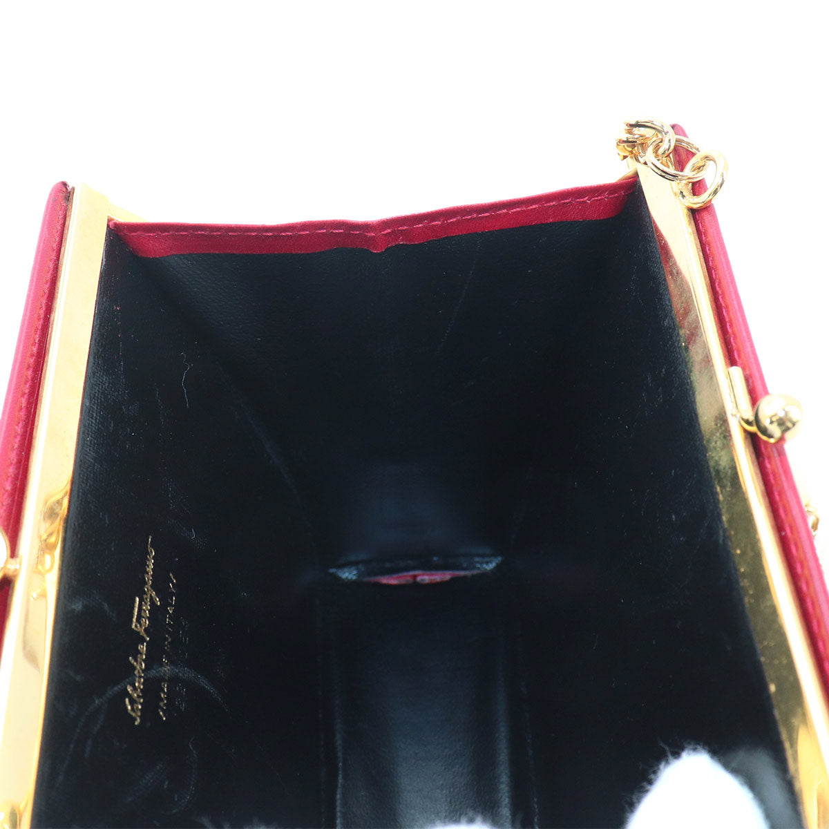 Vara Shoulder Bag Leather Red Vintage