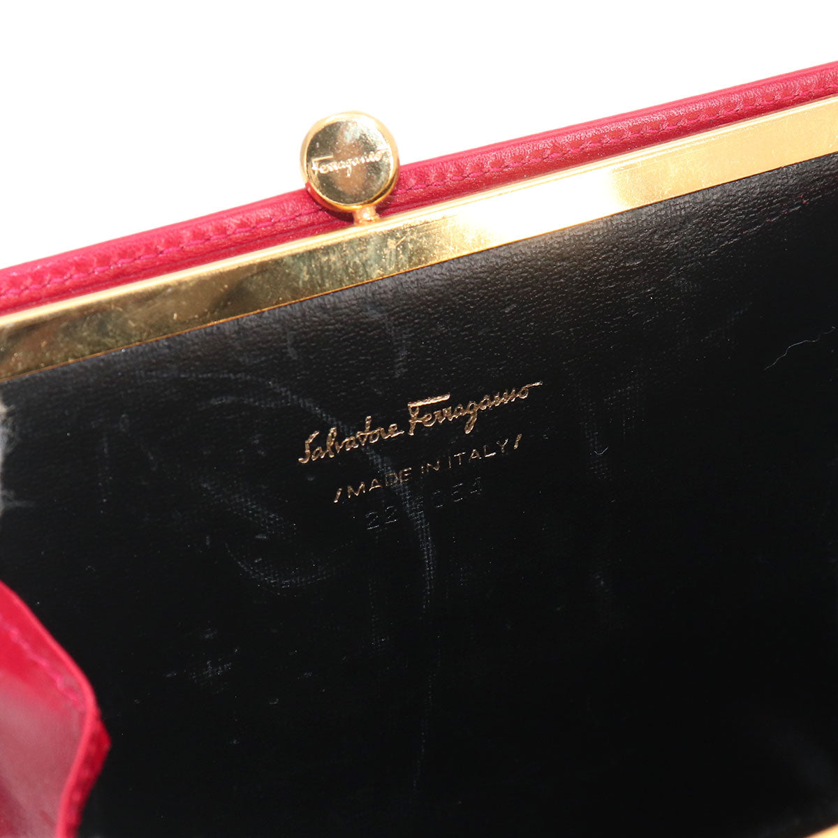Vara Shoulder Bag Leather Red Vintage