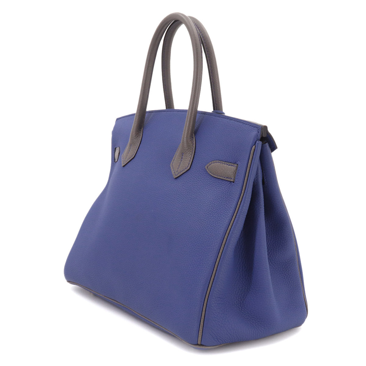Birkin 30 Hand Bag Togo Blue Electrique Etain Bicocor