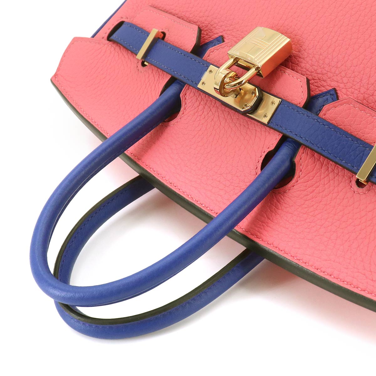 Birkin 25 SPO Hand Bag Taurillon Clemence Blue Electrique