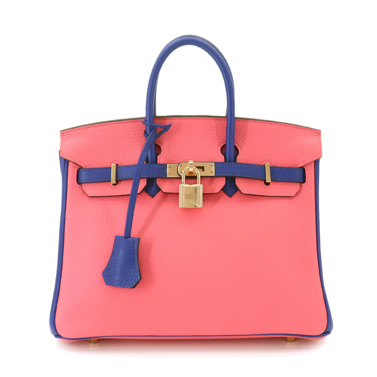 Birkin 25 SPO Hand Bag Taurillon Clemence Blue Electrique