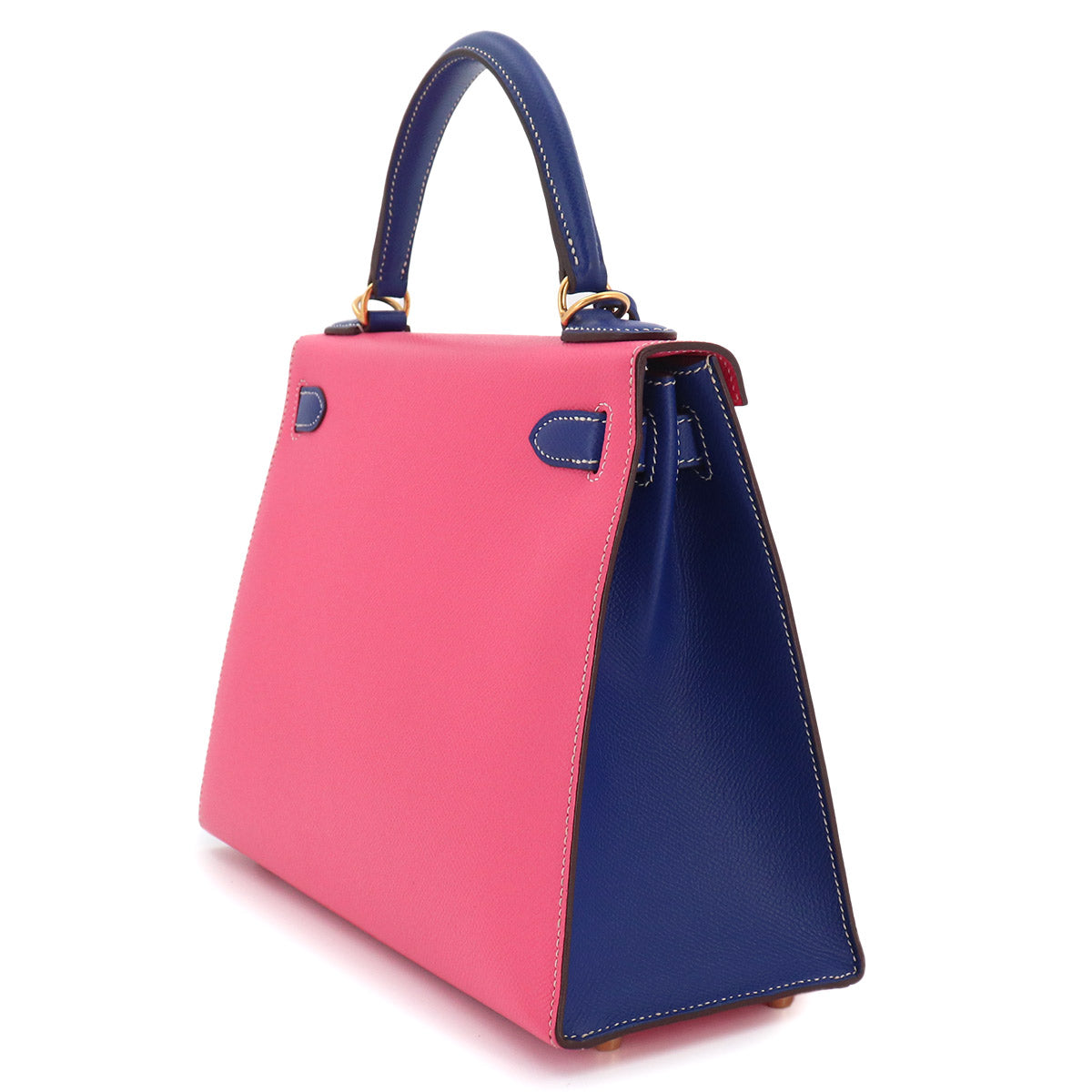 Kelly 28 SPO Personal order Epsom Rose Azalee Blue Electrique