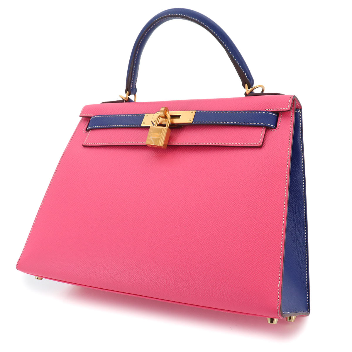 Kelly 28 SPO Personal order Epsom Rose Azalee Blue Electrique