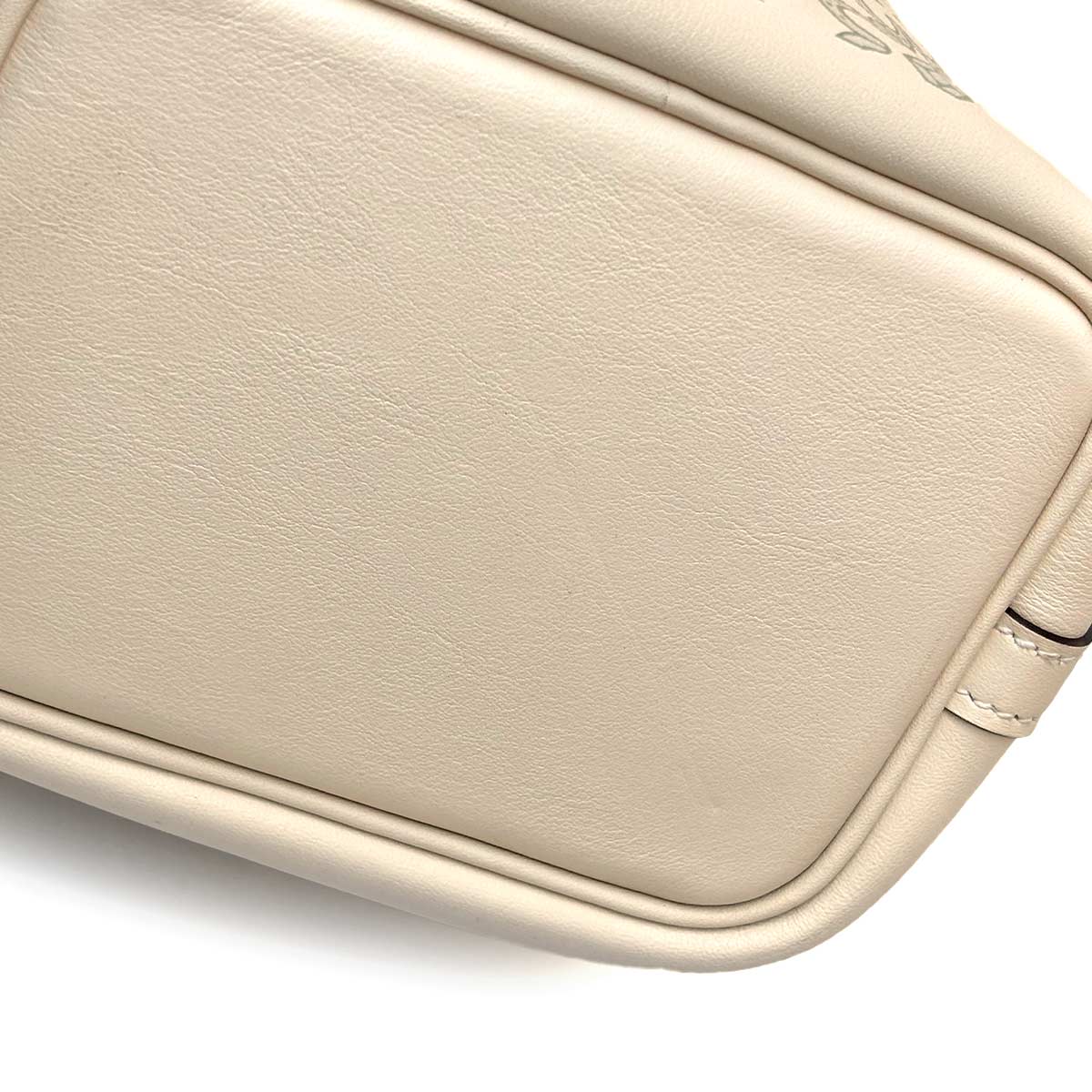 Picotin Lock PM Lucky Daisy Hand Bag Swift Nata Vert Blanc