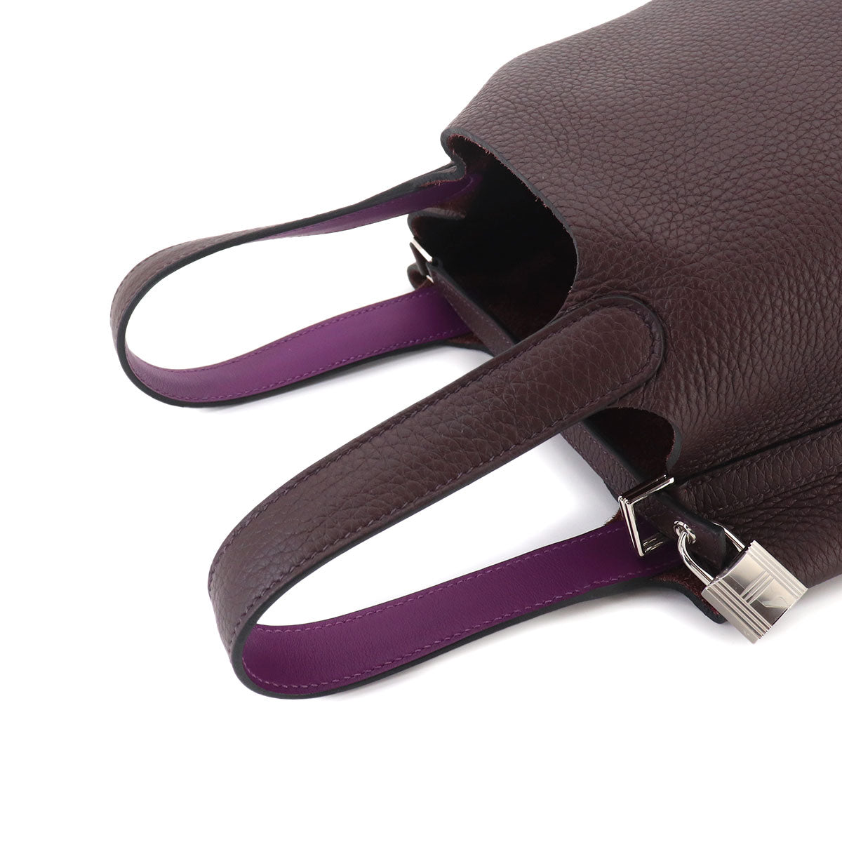 Picotin Lock Eclat PM Hand Bag Traurillon Clemence Rouge Sellier