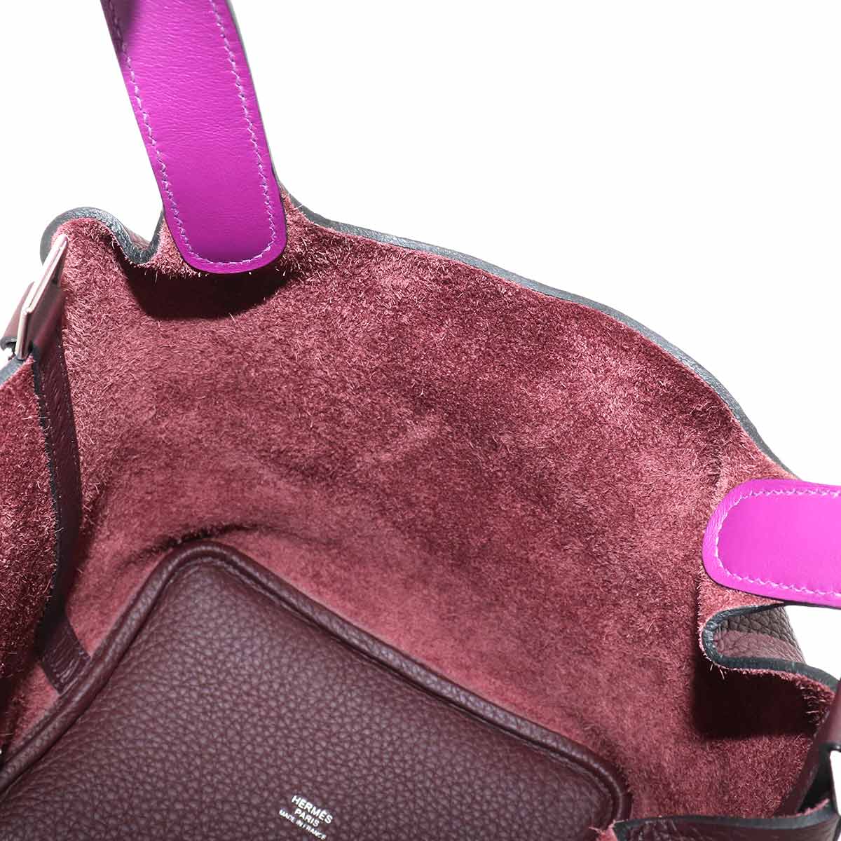 Picotin Lock Eclat PM Hand Bag Traurillon Clemence Rouge Sellier
