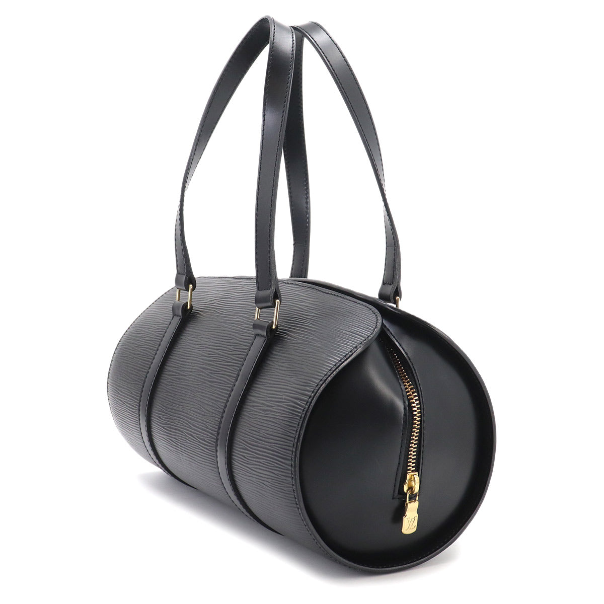 Epi Soufflot Hand Bag Leather Noir M52222 Purse