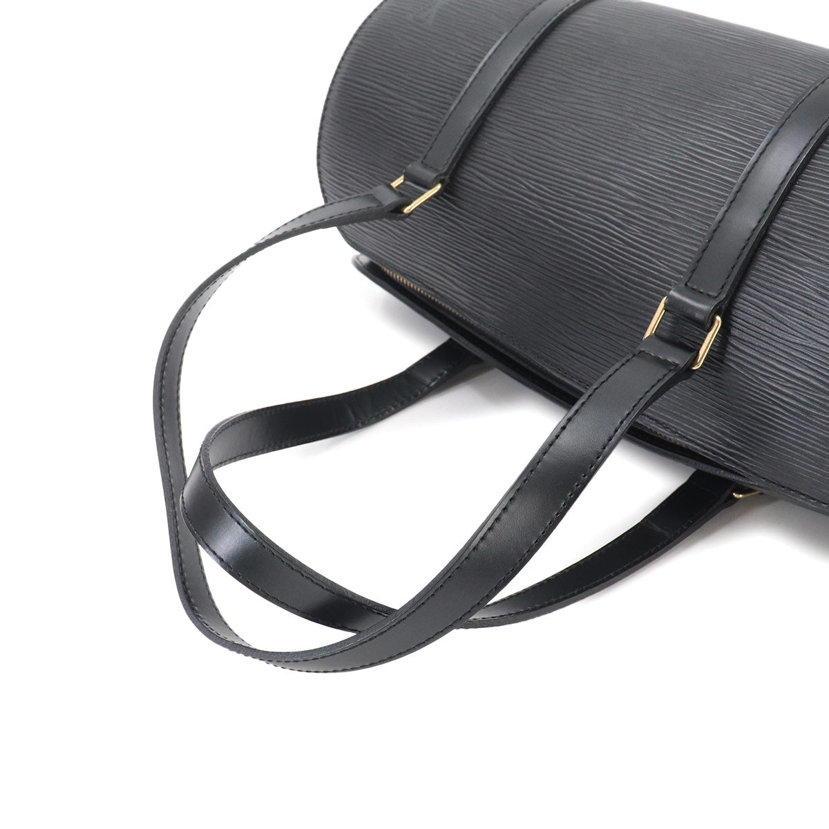 Epi Soufflot Hand Bag Leather Noir M52222 Purse