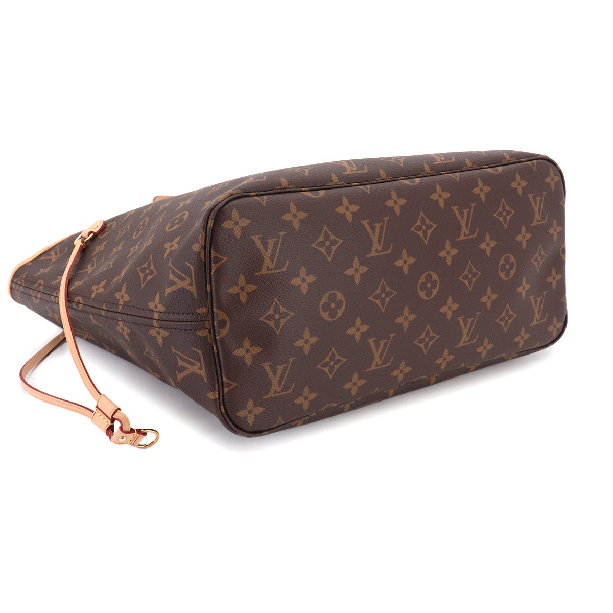 Monogram Neverfull MM Tote Bag Brown Cerise M46987