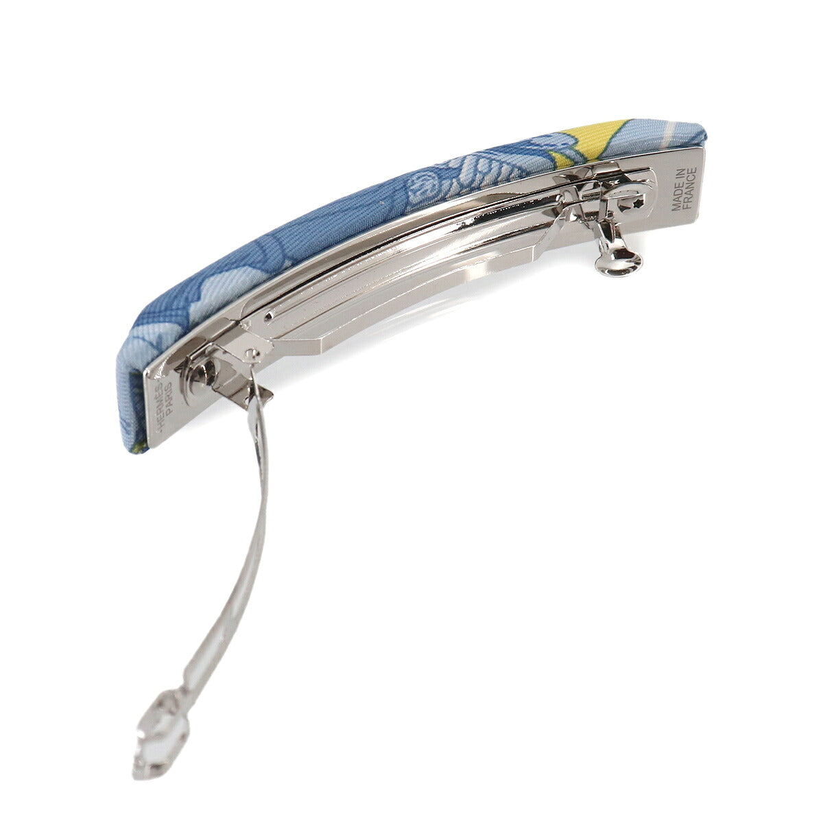 Eclipse PM Barrette Silk Blue Yellow Silver Horse Hair Accessory