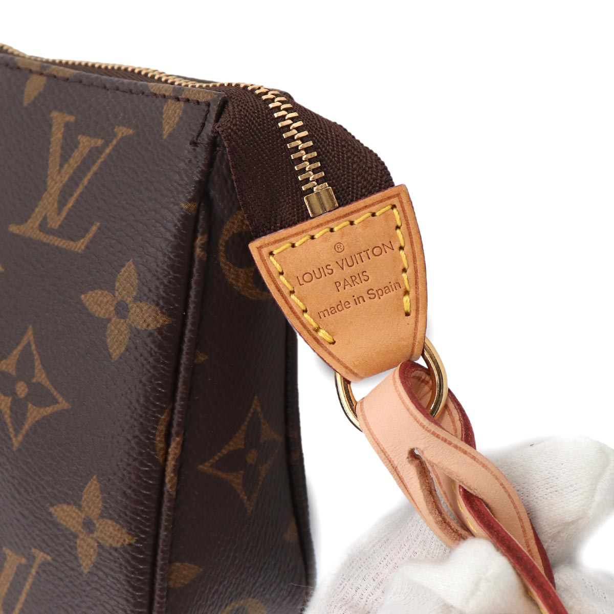 Monogram Pochette Accessoires Hand Bag Pouch Brown M40712